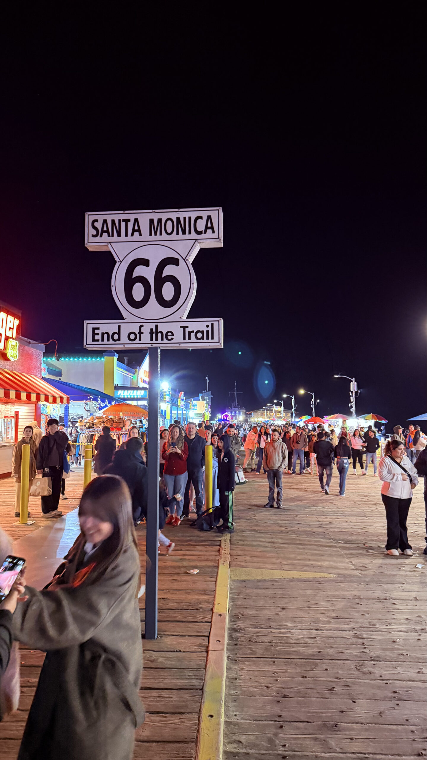 Start of the Route 66 at Santa Monica