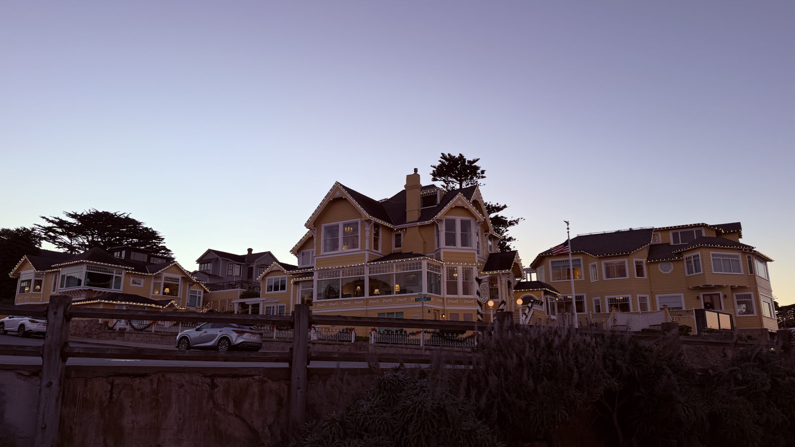 The Seven Gables Inn, a historic Victorian-style boutique hotel located in Pacific Grove