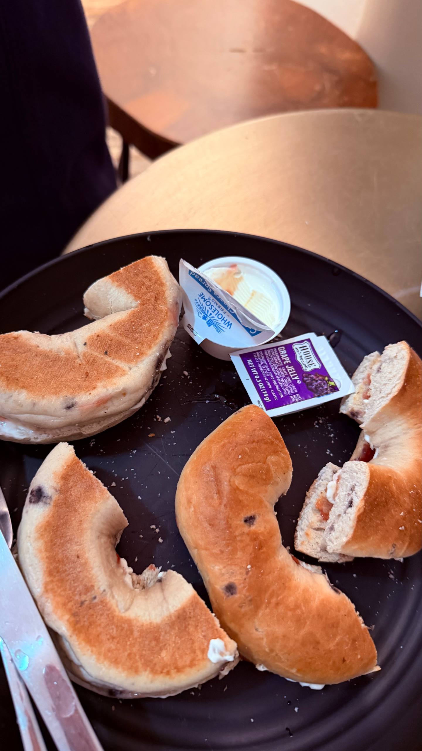 Bagels for breakfast at Samesun Venice Beach