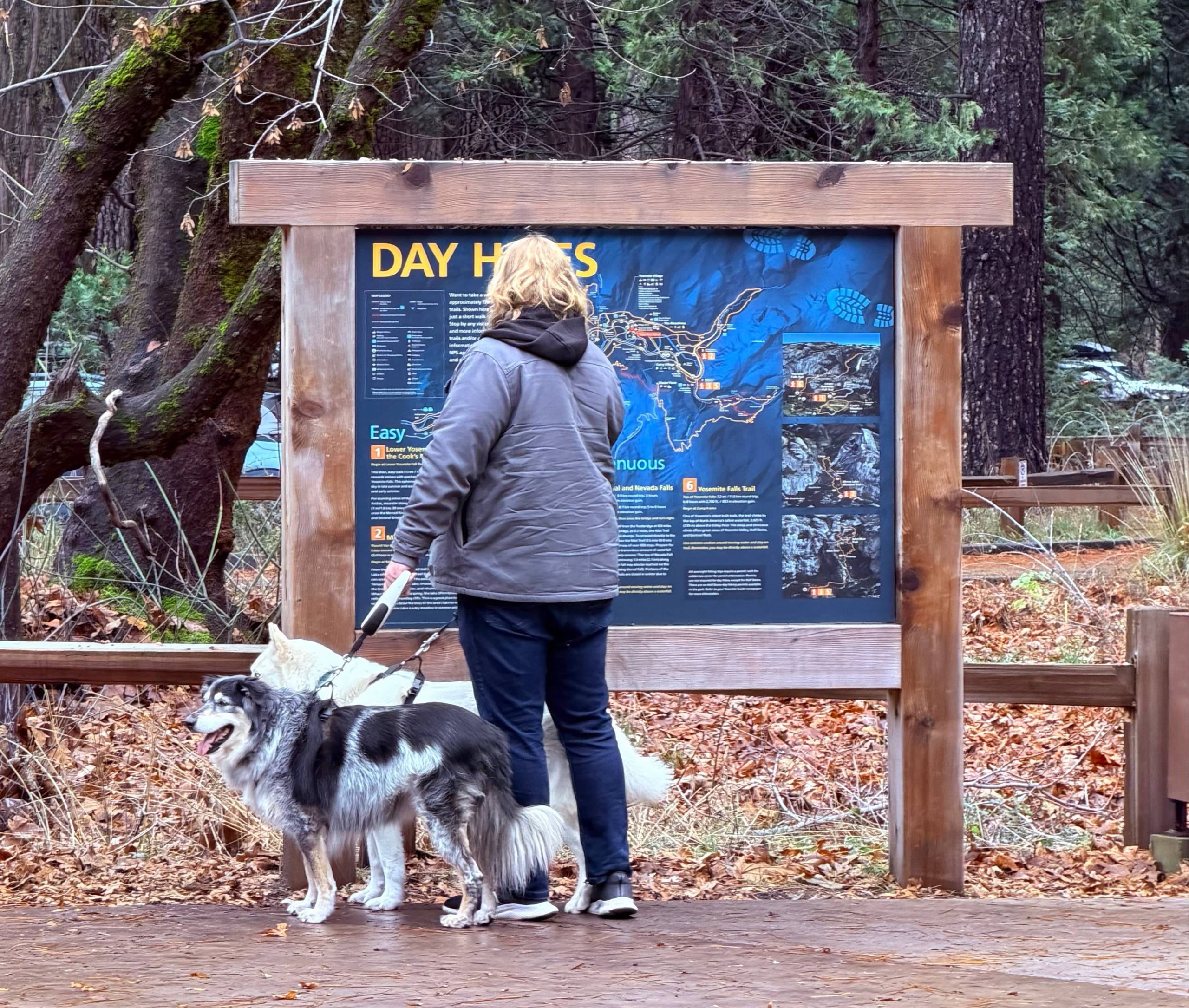 Map near the Yosemite Valley Welcome Center