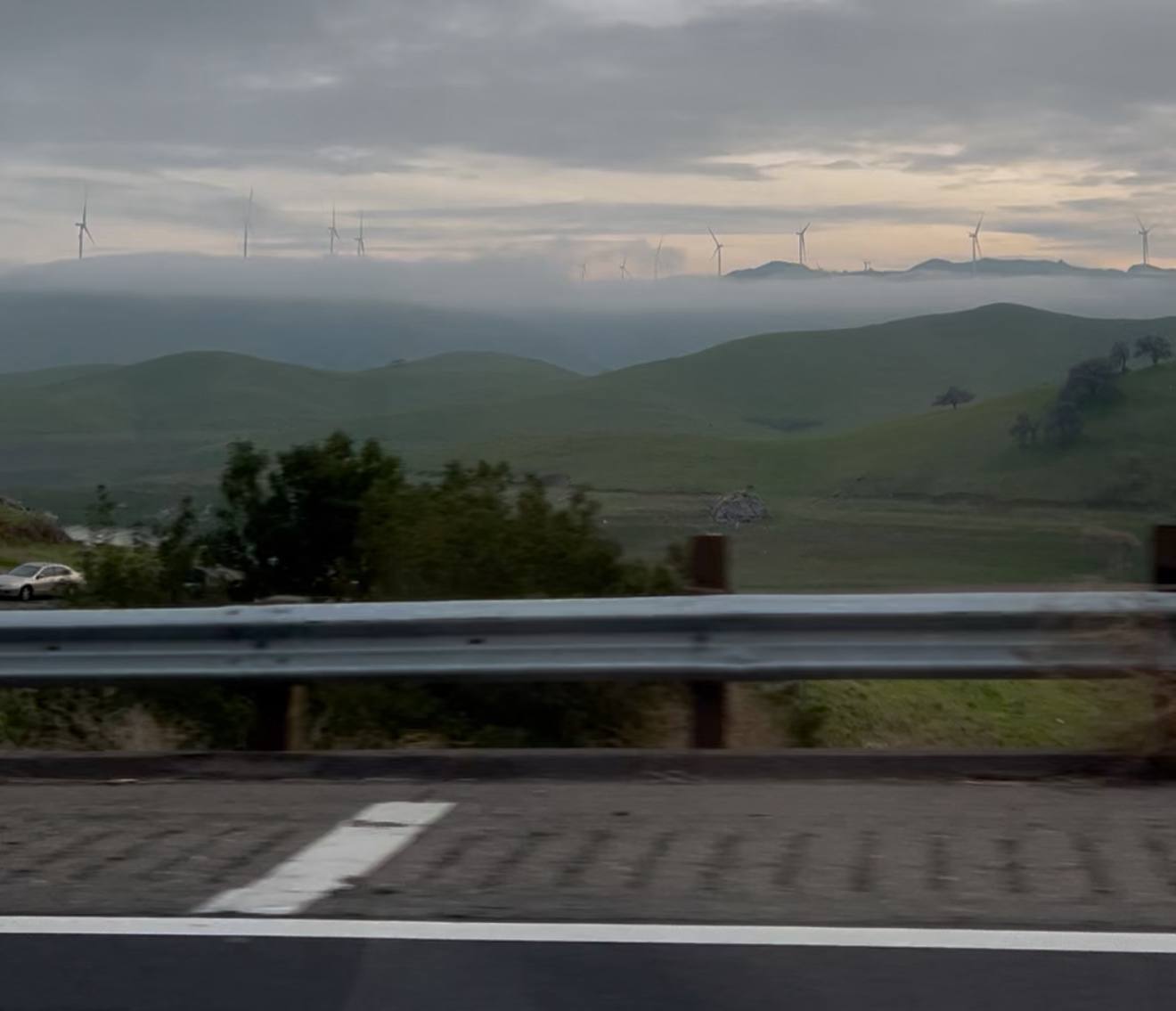 Driving through CA-152