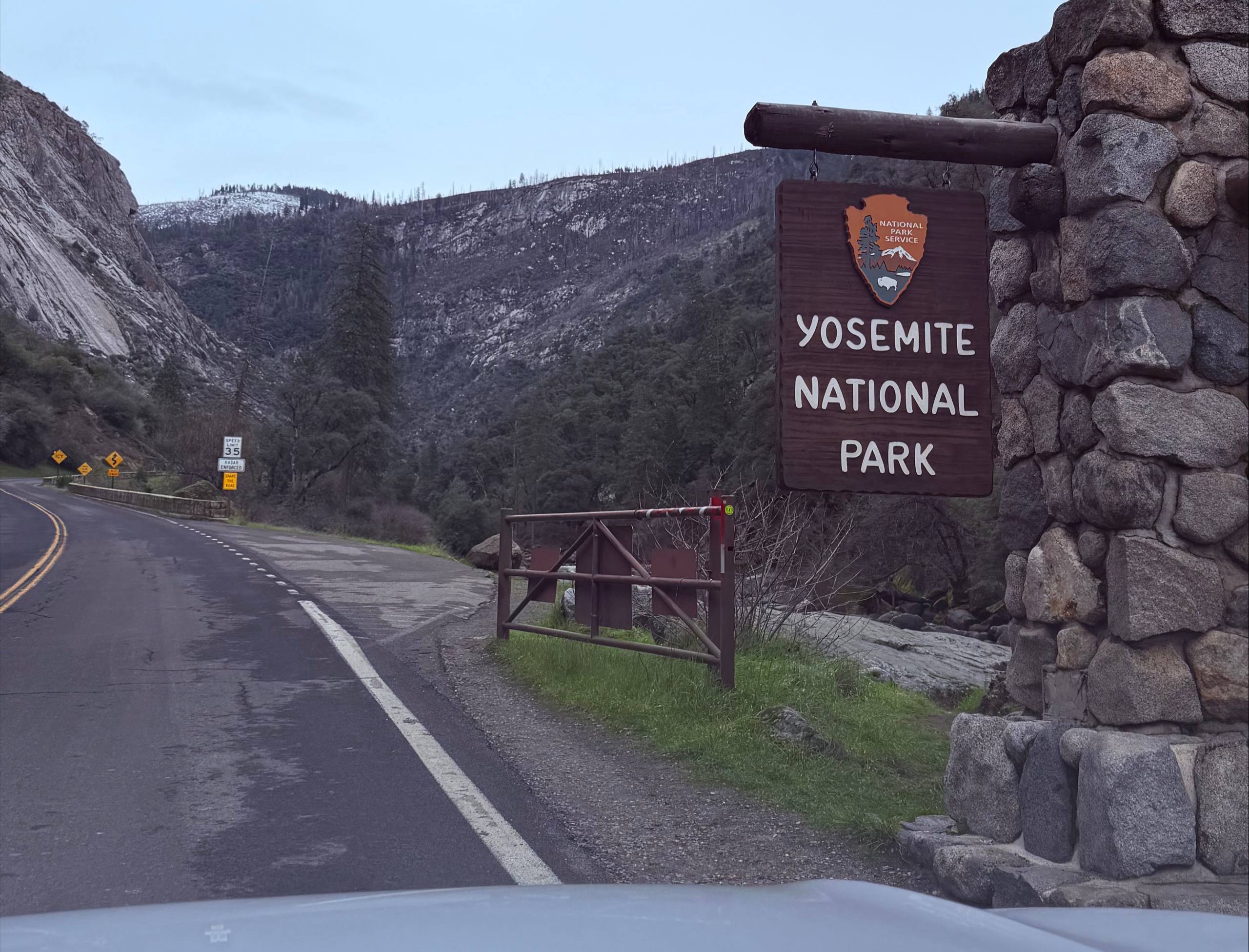 Entering Yosemite Valley