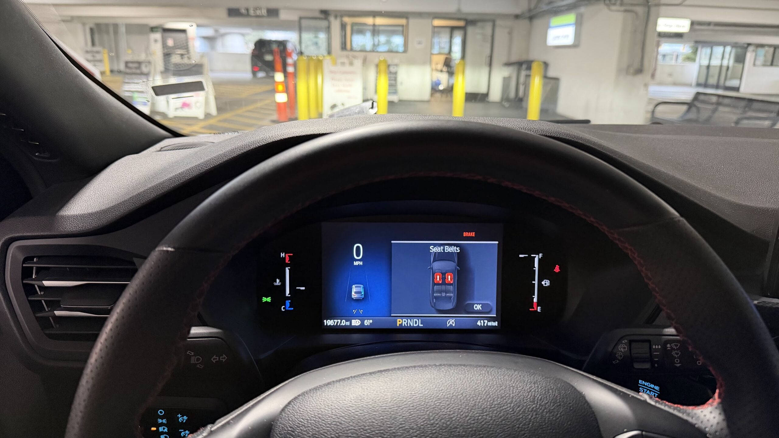 Returning our car at San Francisco International Airport
