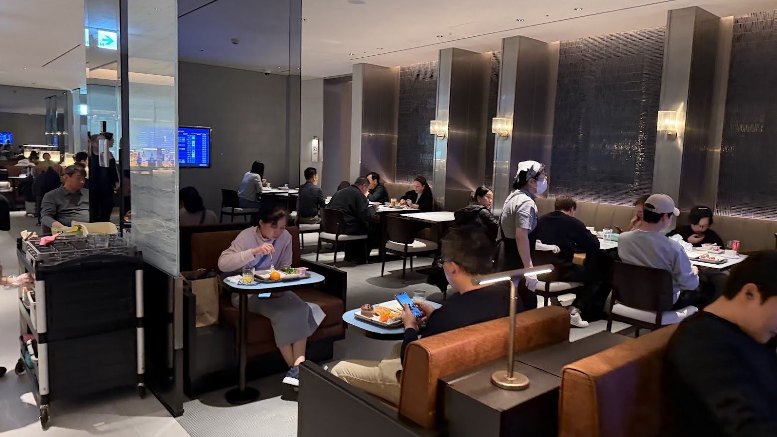 Korean Air Prestige Lounge East (Left) seating area
