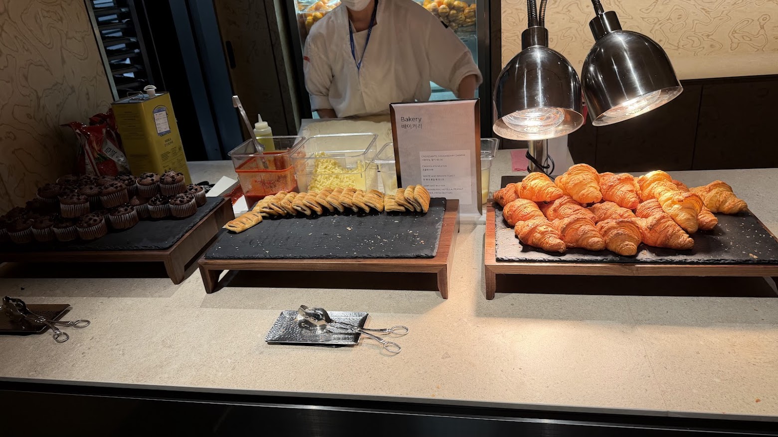 Korean Air Prestige Lounge East (Left) buffet