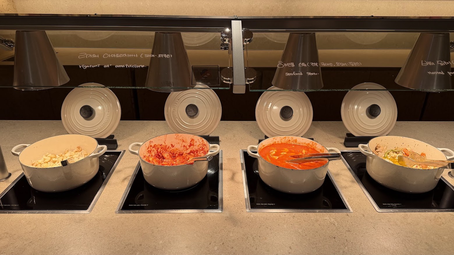 Korean Air Prestige Lounge East (Left) buffet lunch
