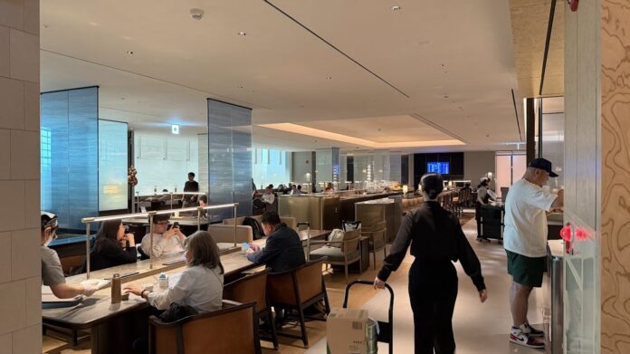 Korean Air Prestige Lounge East (Left) seating area