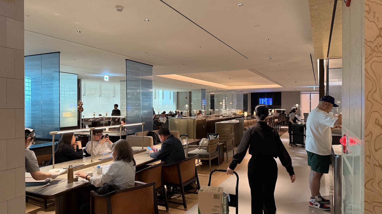 Korean Air Prestige Lounge East (Left) seating area