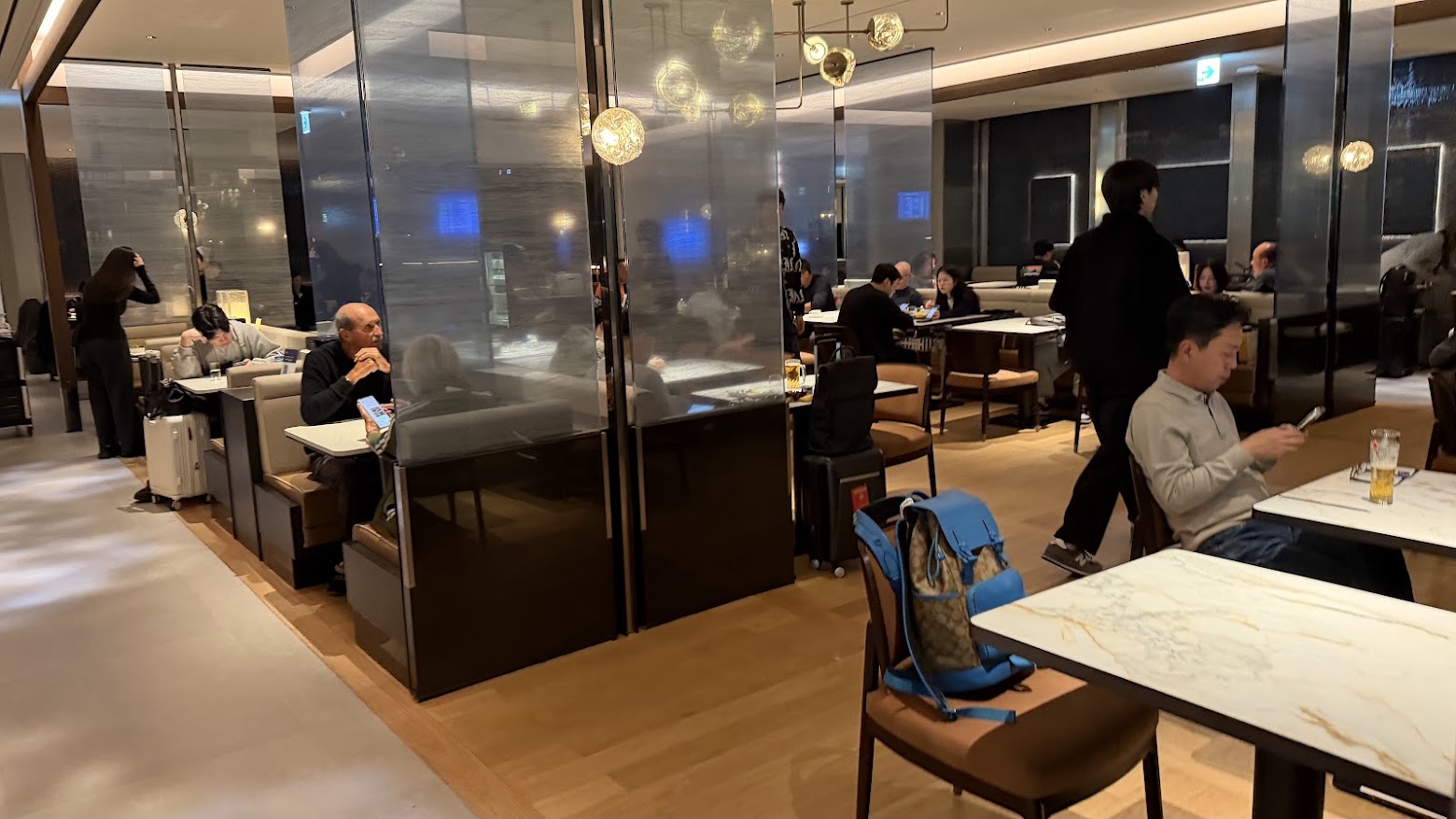 Korean Air Prestige Lounge East (Left) seating area