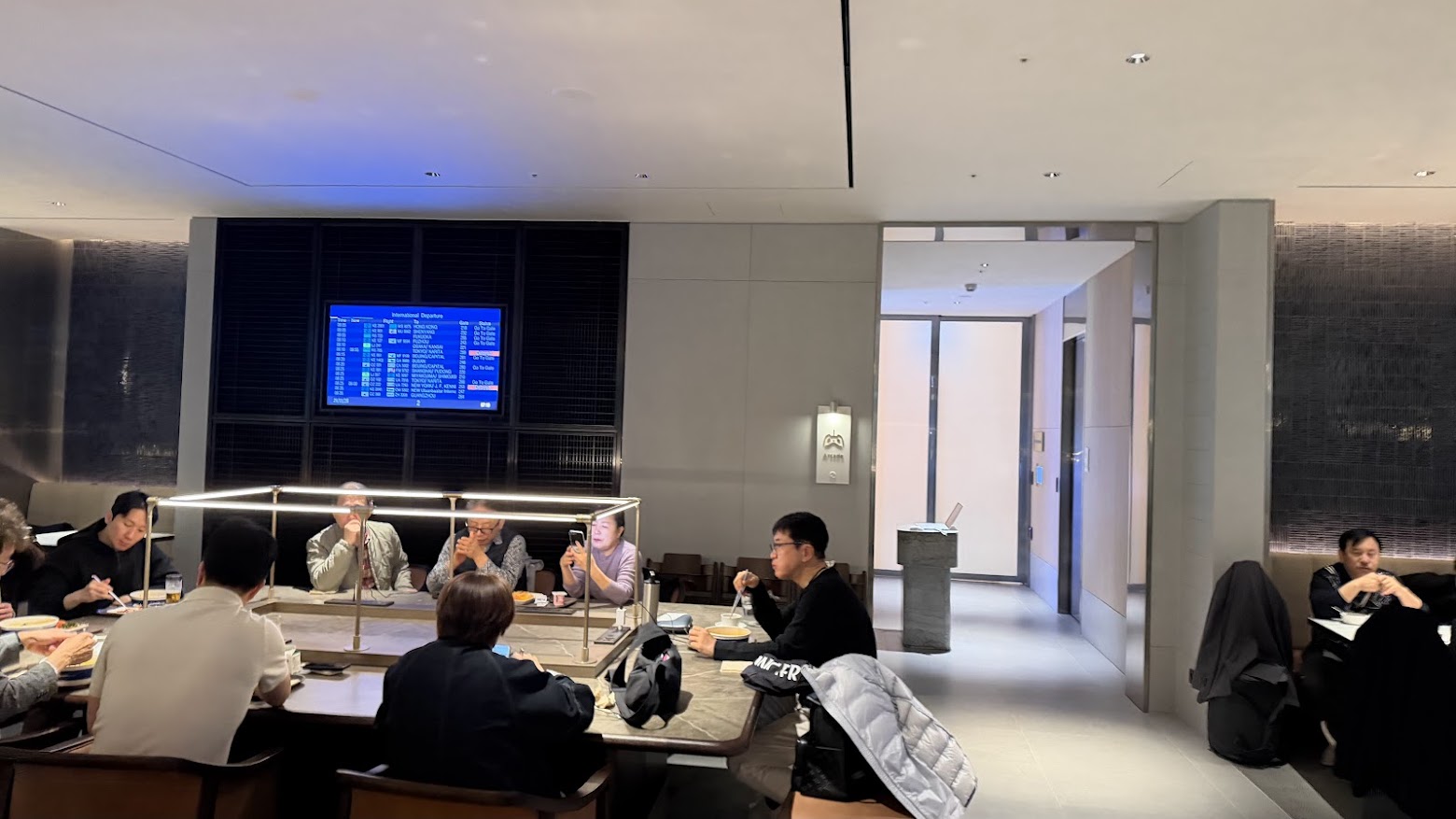 Korean Air Prestige Lounge East (Left) seating area