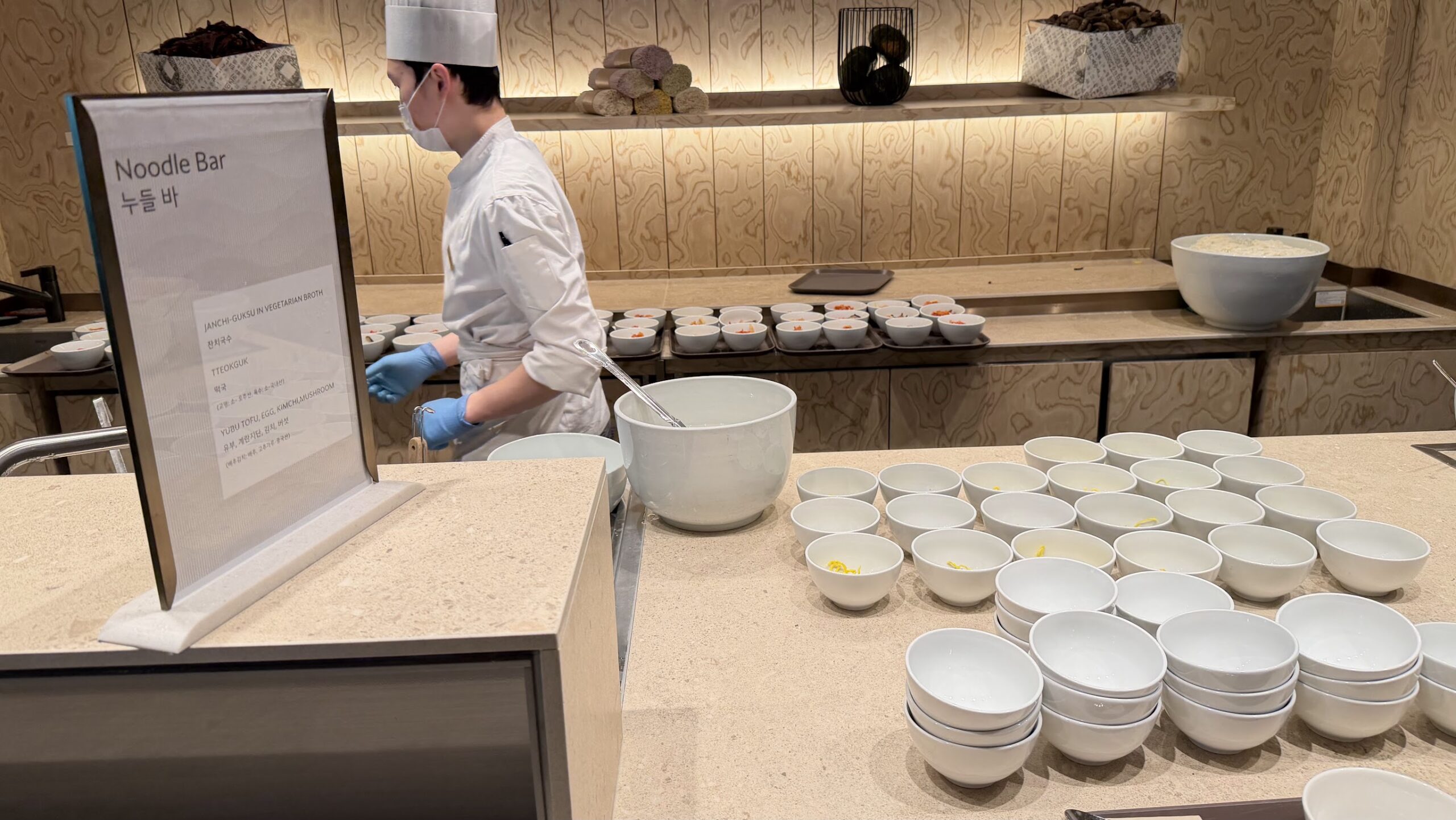 Korean Air Prestige Lounge East (Right) Noodle Bar