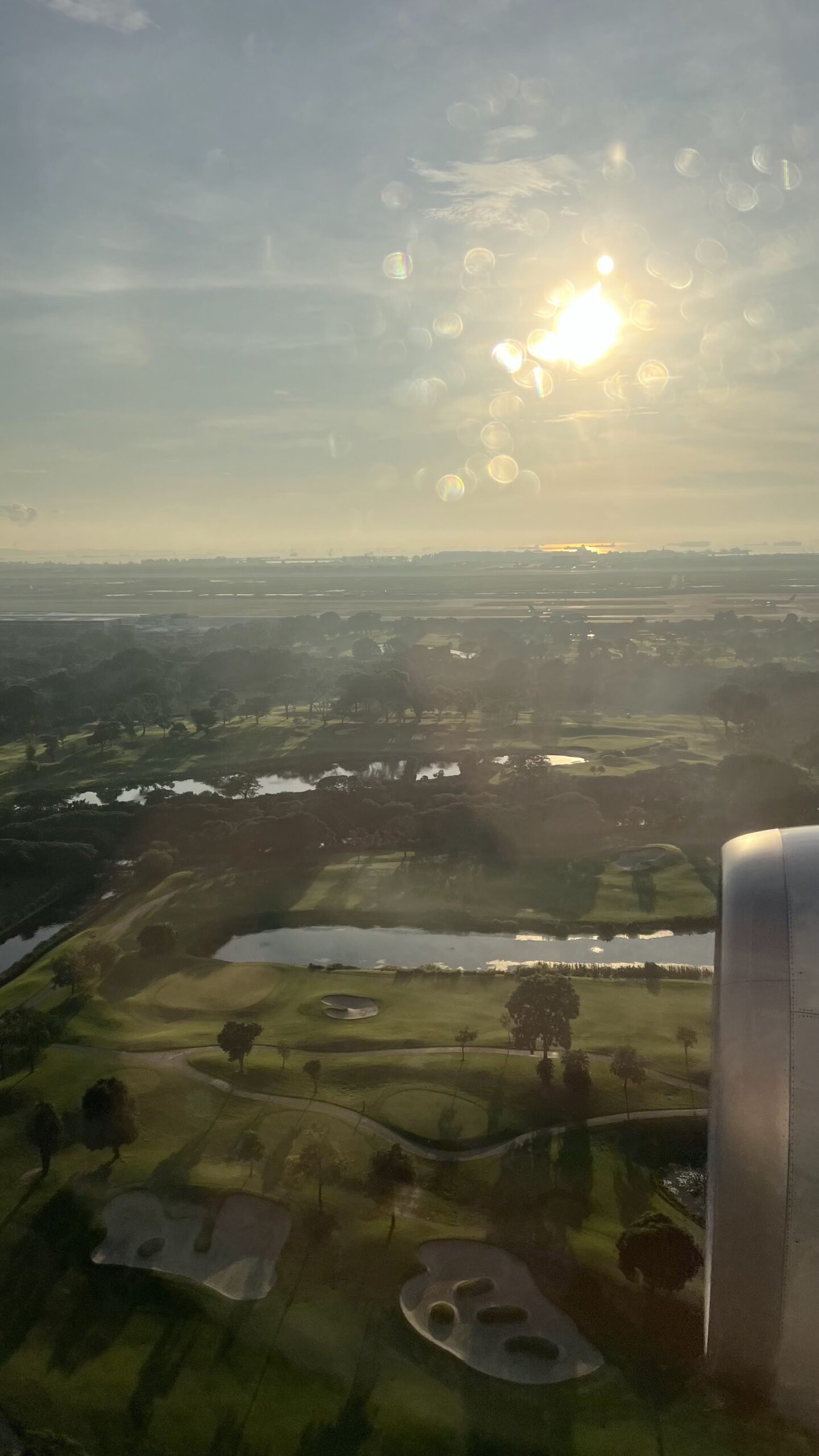 Landing at Changi Airport