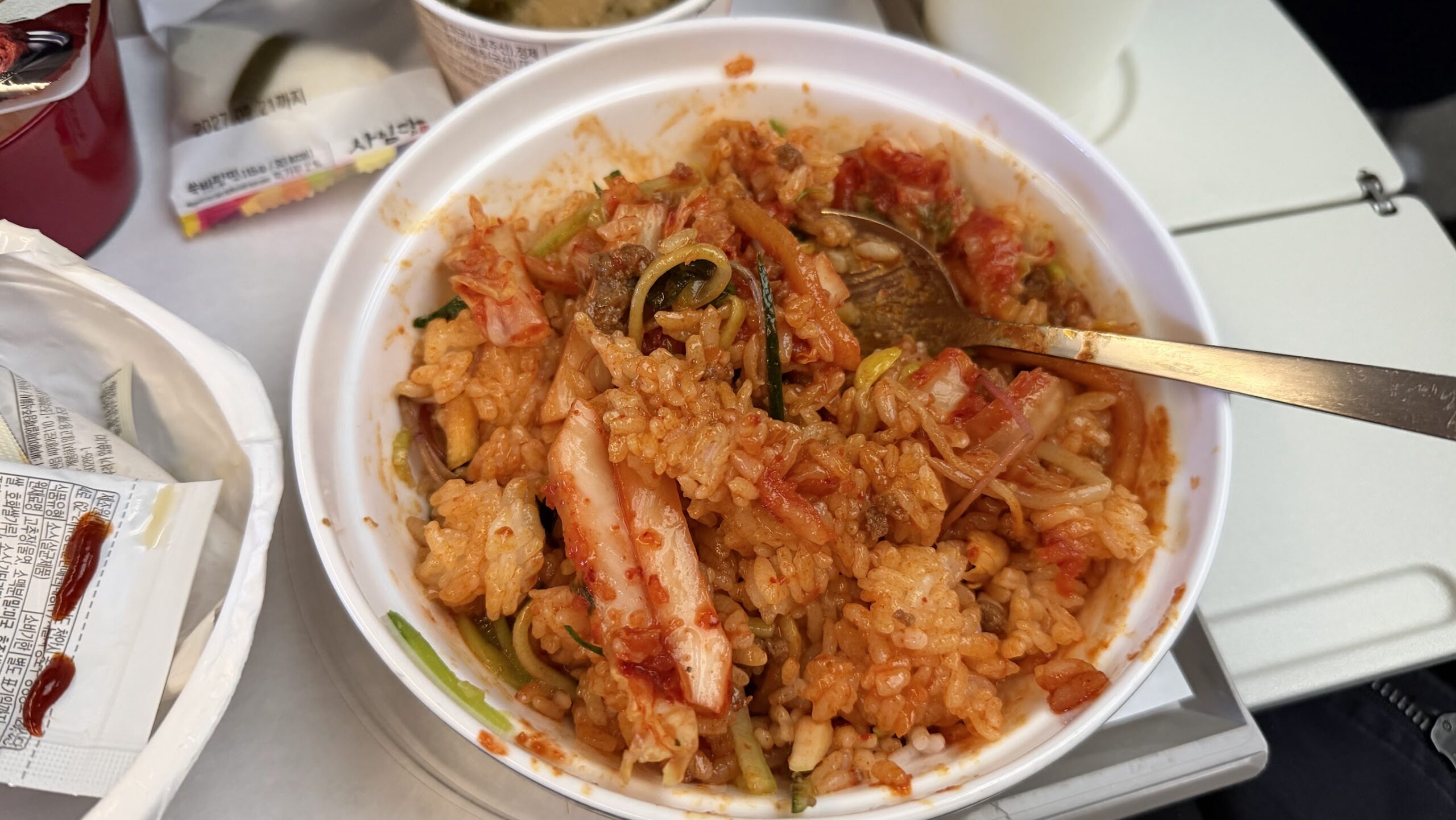 Asiana Airlines OZ752 economy bibimbap