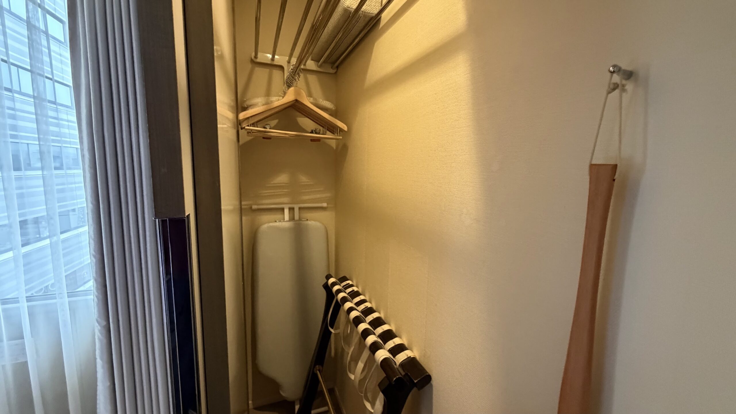 Swissotel Nankai Osaka Junior Suite King wardrobe with ironing board