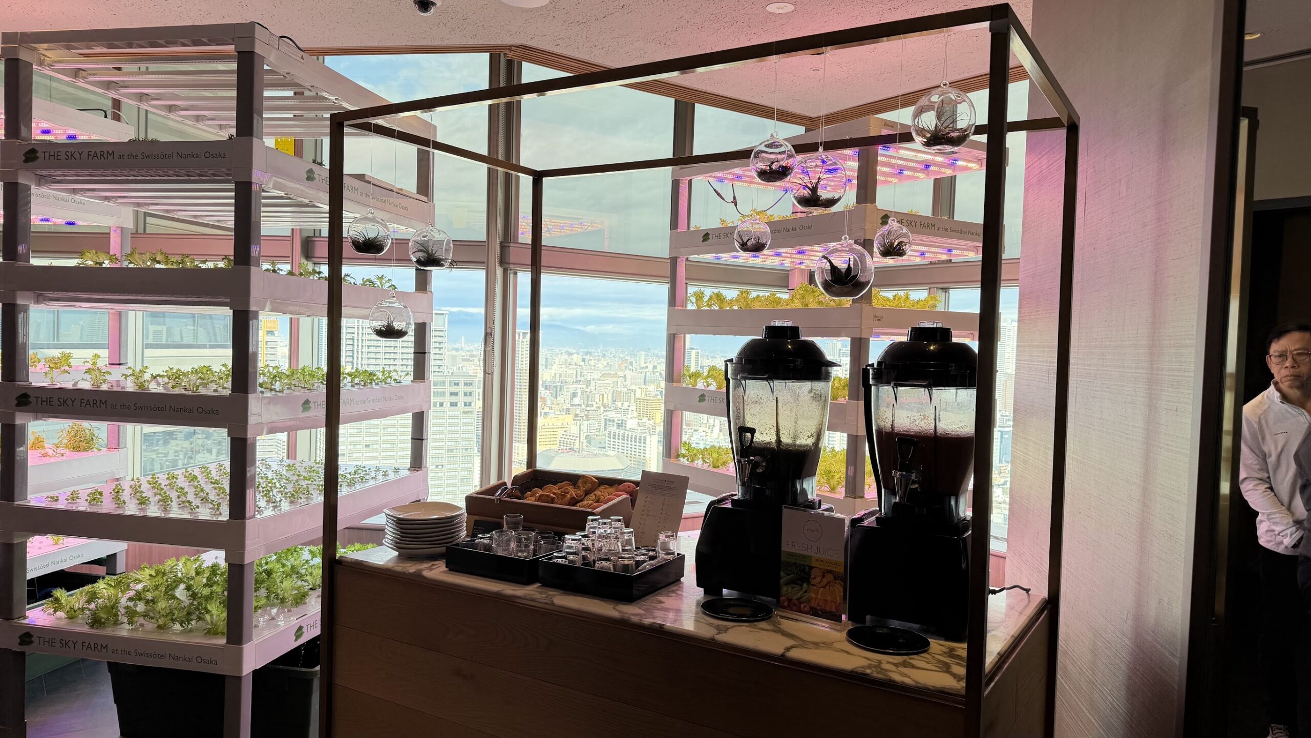 Swissotel Nankai Osaka Table36 offers some drinks while you wait for a seat