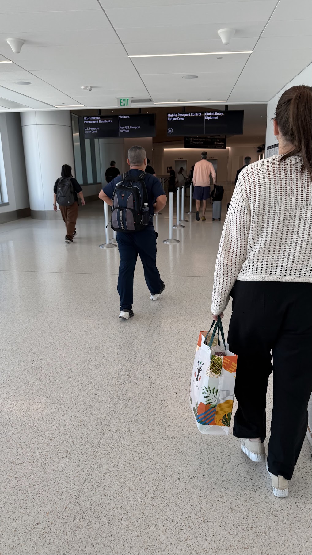 Before the CBP at San Francisco International Airport