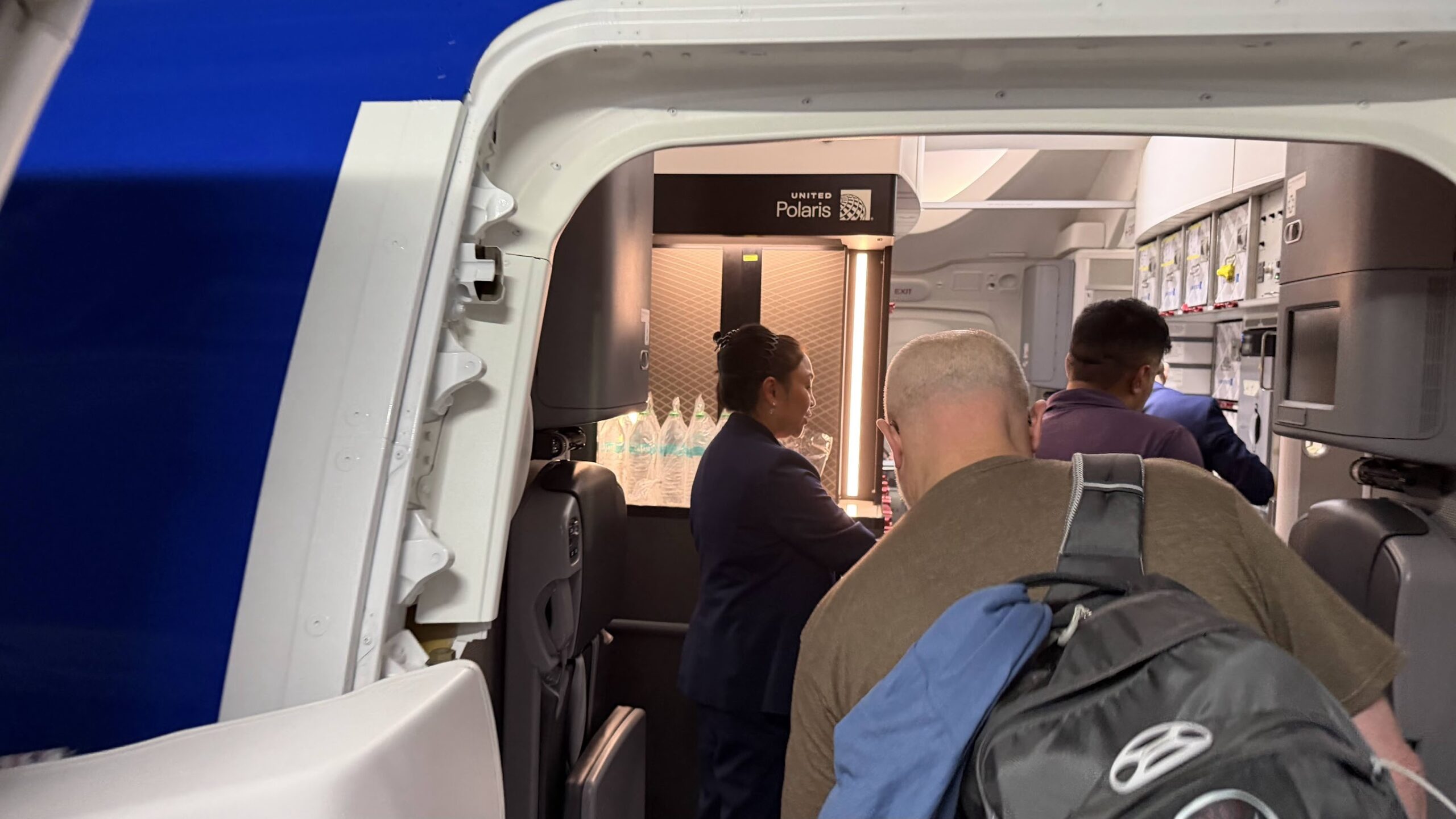 United Airlines UA2 boarding