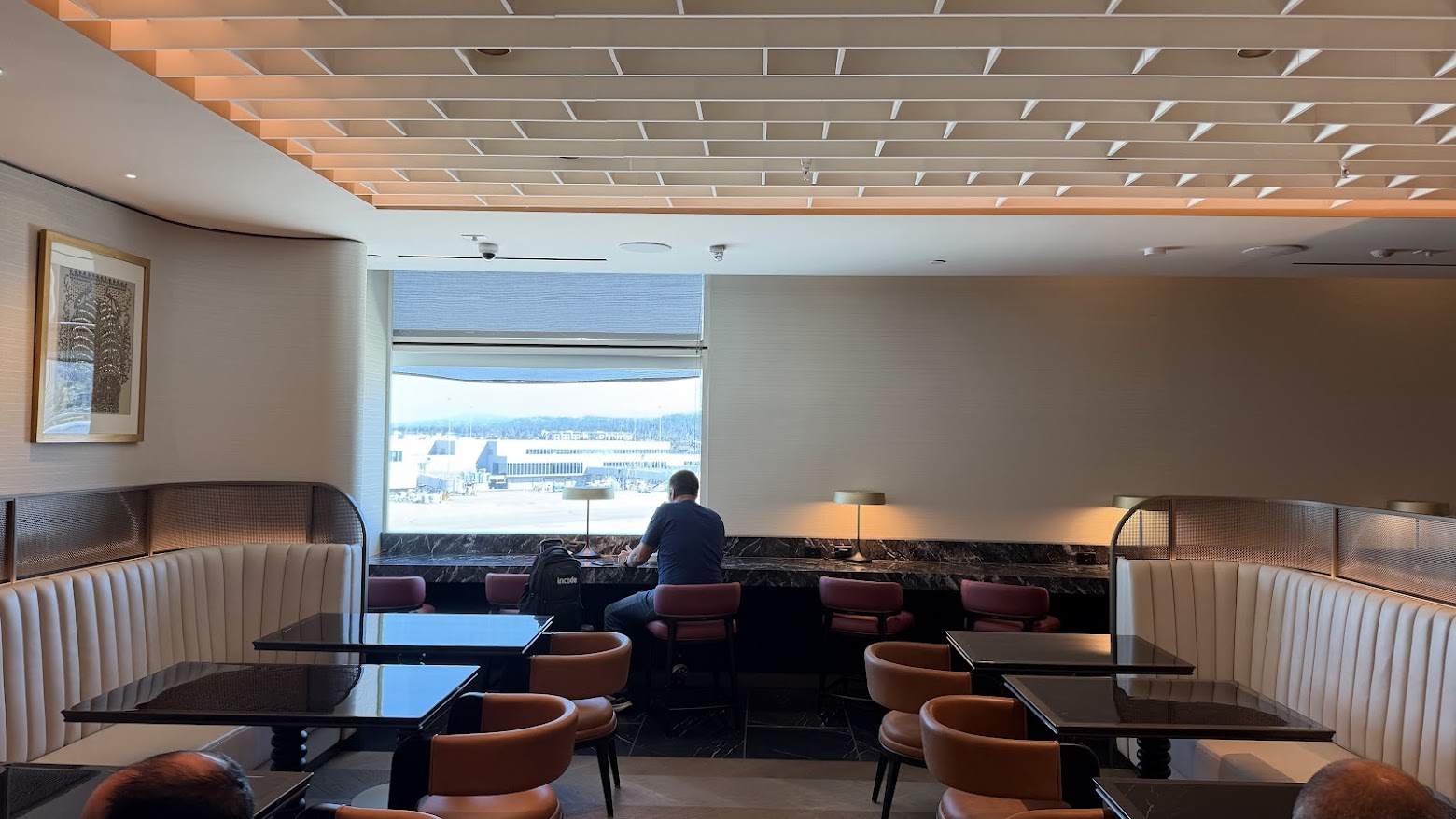 Air India Maharaja Lounge San Francisco Dining Area