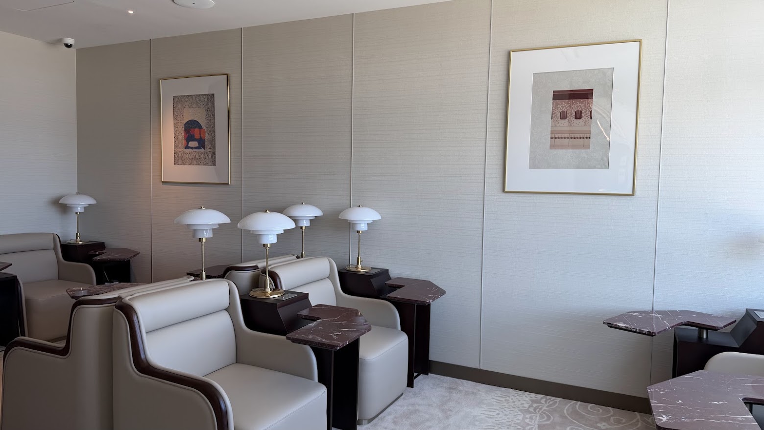Air India Maharaja Lounge San Francisco Private Zone for First Class passengers