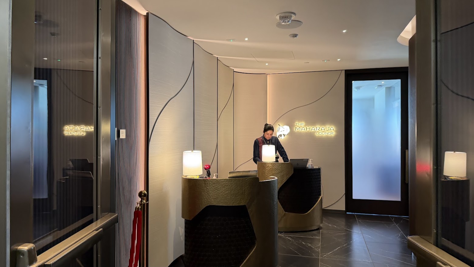 Air India Maharaja Lounge San Francisco reception