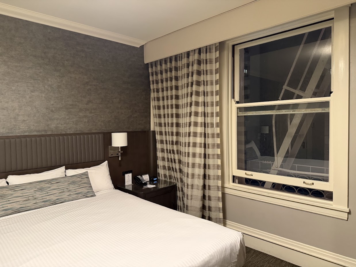 Handlery Union Square Hotel Historic King Room with a spacious king bed
