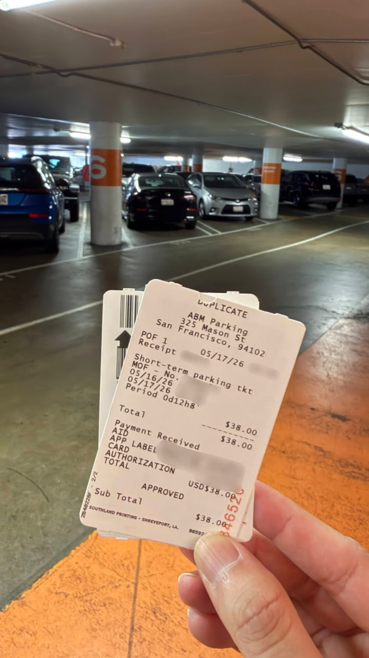 Mason O'Farrell Garage overnight parking charges