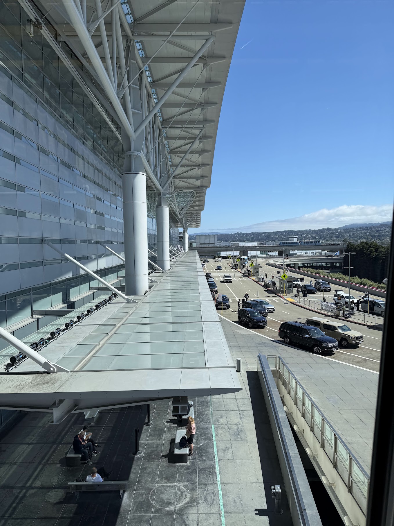 On the AirTrain to SFO Terminal G
