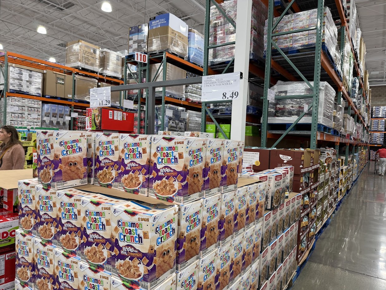 Costco cereals section