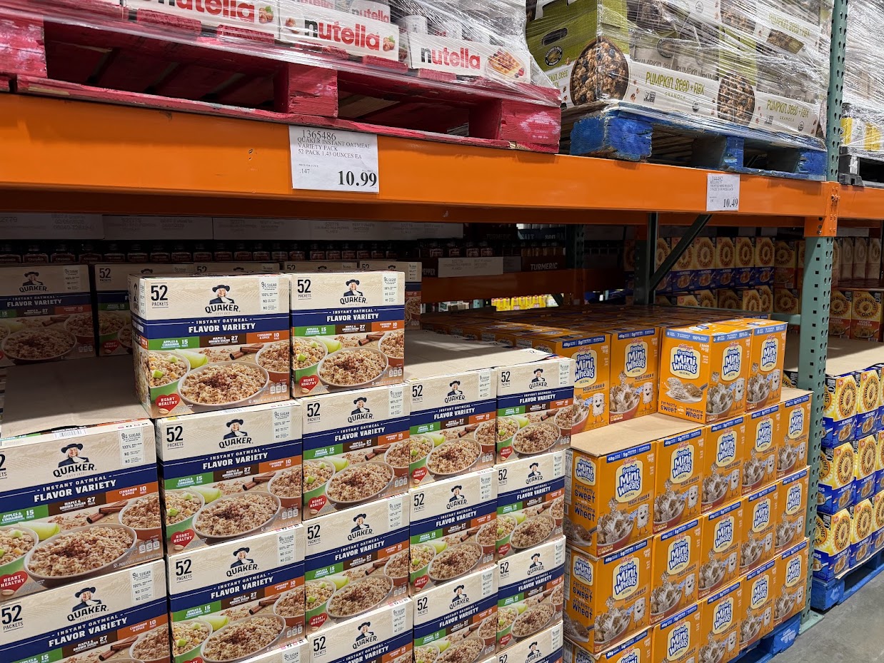 Costco cereals section
