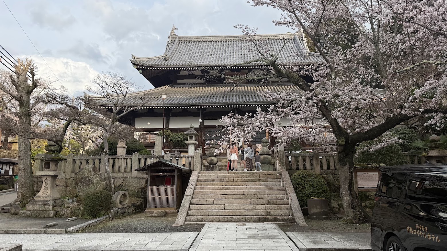 Arima Onsen cherry blossoms