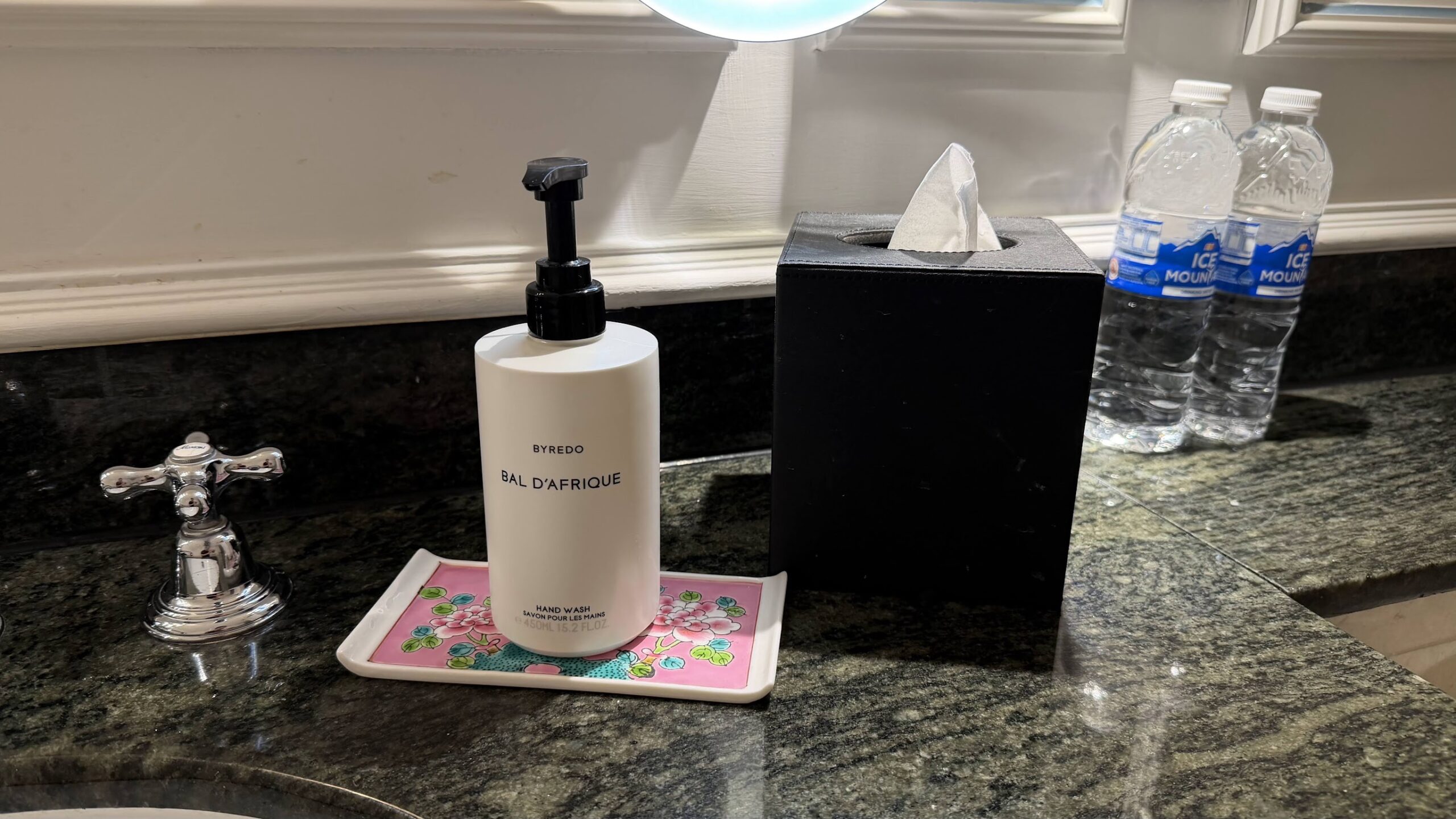 Frasers House Junior Suite bathroom vanity with Byredo hand wash