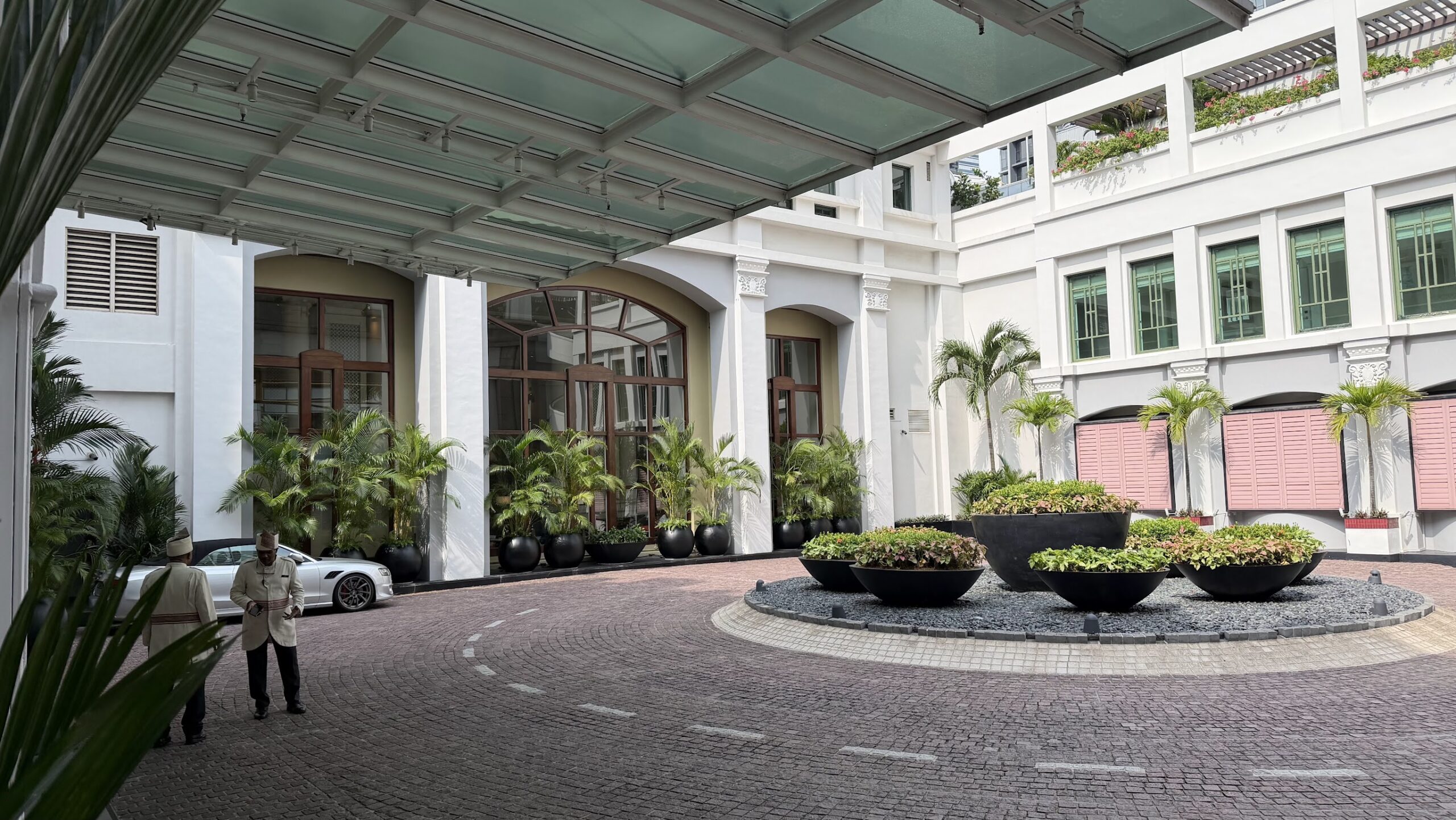 Frasers House main entrance with doormen
