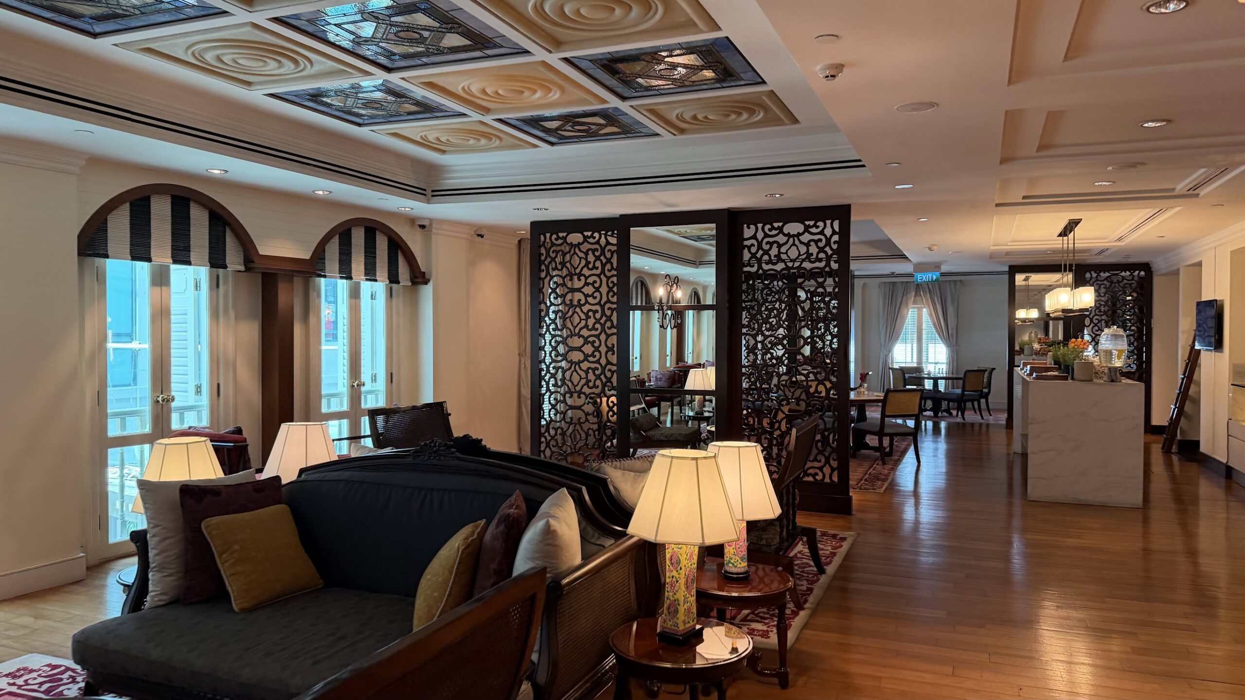 Frasers House Executive Lounge with seating and refreshment area