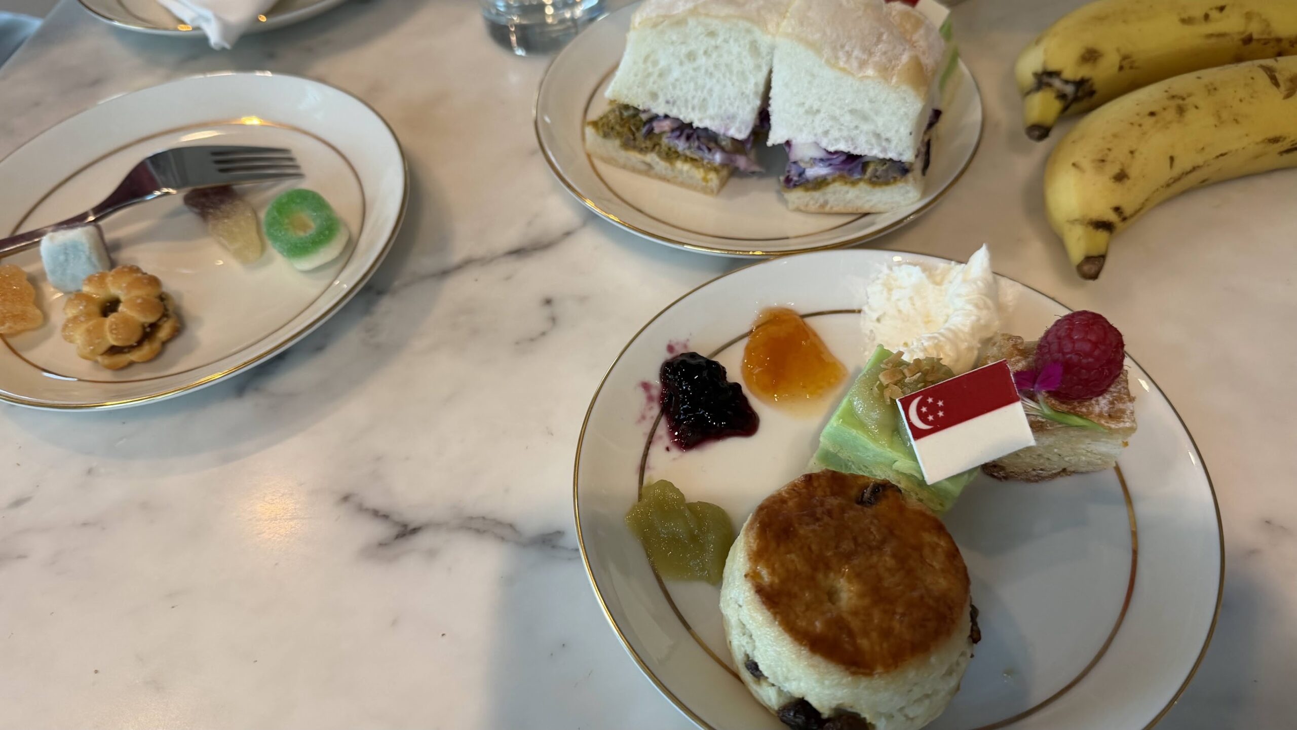 Frasers House Executive Lounge afternoon tea plate